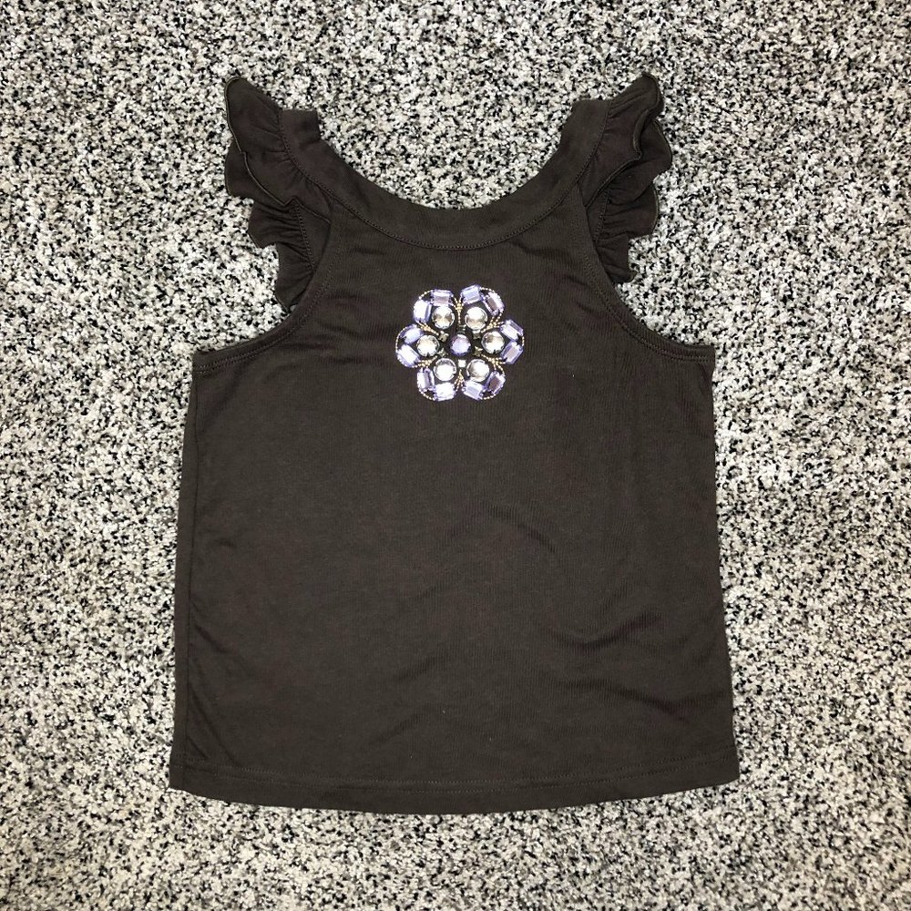 Gymboree Girls Size 7 Ruffle Sleeve Tank